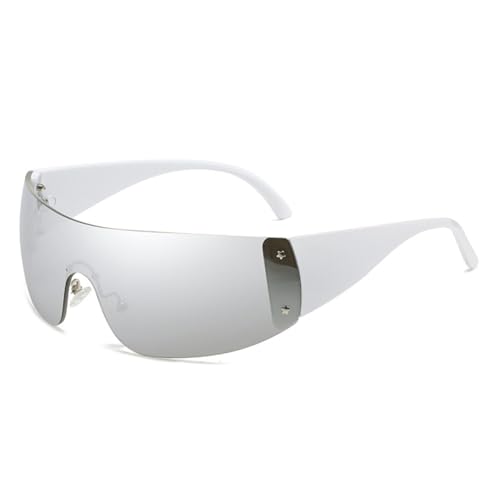 Lunettes de soleil femme punk lunettes streetwear enveloppantes et tendance été