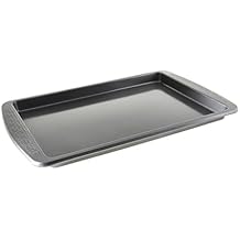 Chicago Metallic Everyday Non-Stick Medium Baking Cookie Sheet. Perfect for making cookies, one-pan meals, roasted vegetables, and more Gray