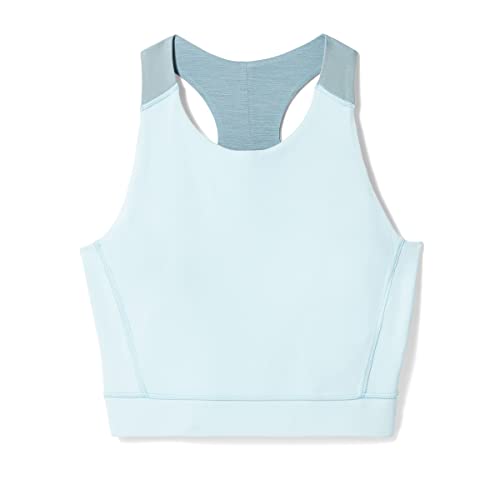 Smartwool Women's Active Merino Wool Crop Bra (Slim Fit), Winter Sky, Small