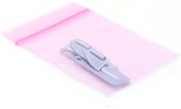HRX Plastics Pink Anti-Static Seal Top Bag - 4" x 6" - Pack of 100 image 5
