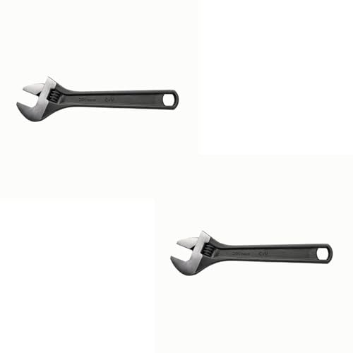 Image of AGRICO TATA Adjustable Wrench 8 Inch Vanadium Steel with Adjustable Jaws | Fully Hardened & Tempered, Effortless Screw Adjustment for Precision Repairs (Pack of 2)