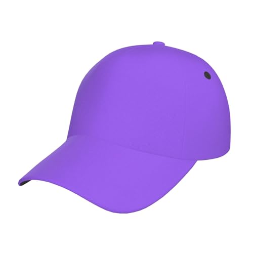 Gorra de béisbol ajustable color lila claro unisex miniatura 1