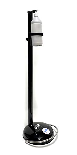 SUPPORTO/PIANTANA DISPENSER PER GEL IGIENIZZANTE (NERO)