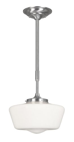 World Imports WI9009-37 Luray Collection Single Light Pendant, Satin Nickel