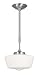 World Imports WI9009-37 Luray Collection Single Light Pendant, Satin Nickel