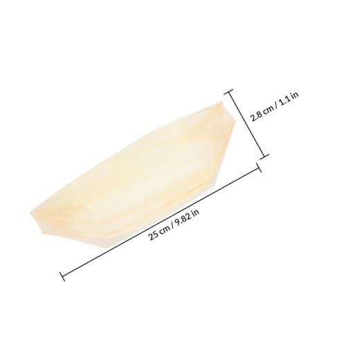 Platos de sushi desechables de madera 9 pulgadas x50 miniatura 2