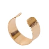 Gold Filled Ear Cuff | Adjustable Ear Cuff | Non Pierced Earring | 5mm Thick | Handmade in USA | Non-Tarnishing | Cartilage Piercing
