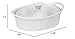 Corningware French White III Oval Casserole with Glass Cover, 1.5-Quart