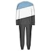 Women's Winter Fleece Pajamas Set Color Block Long Sleeve Fuzzy Soft Top & Pjs Pants Sleepwear 2Pcs Lounge Sets with Pockets