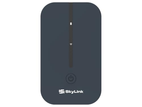 4G LTE Portable WiFi Hotspot, 10GB US Data Included (30 Days, Activation Required), Works in 140+ Countries, No SIM Required, Connect Up to 10 Devices, Travel Pocket WiFi – SkyLink Global