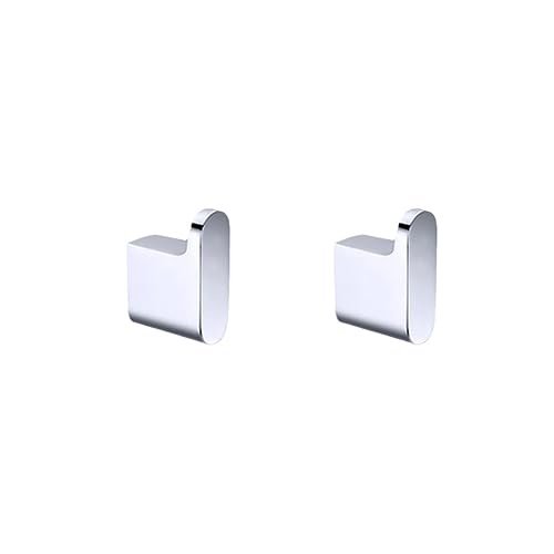Accessoires de salle de bain en chrome avec porte-serviette et crochet pour robe