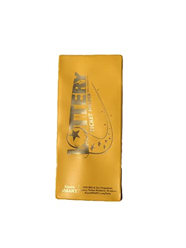 StoreSMART - Lotto Ticket Lottery Holder - 4"x9" Plastic LT - Sun Yellow - 2 Pack