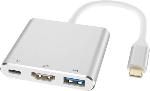 Newmight - USB C to HDMI Adapter - Newmight USB C Dongle with HDMI 4K Output USB 3.0 Port and 100W Type C Charging Port, USB-C Digital AV Multiport Adapter for iPhone 15 Pro,MacBook Pro/Air,iPad Pro