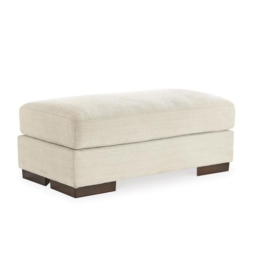 Image of Signature Design by Ashley Maggie Contemporary Accent Ottoman, Off White