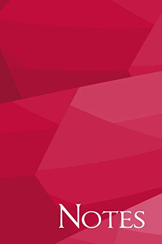 Notes: Red and Pink Geometric Dot Grid Notebook