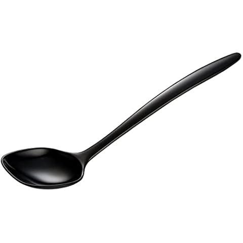 Gourmac Hutzler 12 Inch Melamine Spoon, Black Cover