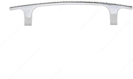 RICHELIEU HARDWARE - Contemporary Crystal and Chrome Pull - BP123409614001 (96mm)