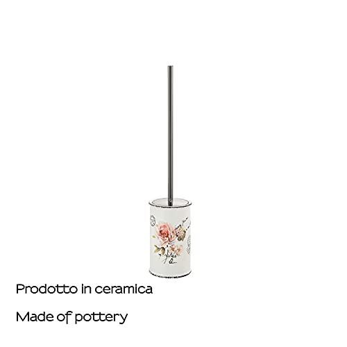 Brosse WC céramique blanche stable Gedy G-Brisbane - 4
