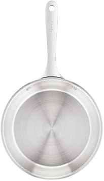 Lagostina Orchestra Pan with Long Handle, 18/10 Stainless Steel, Diameter 28 cm, 3-Layer Lagotherm Base, Mirror Effect Exterior and Inside, Satin Finish, for All Heat Sources