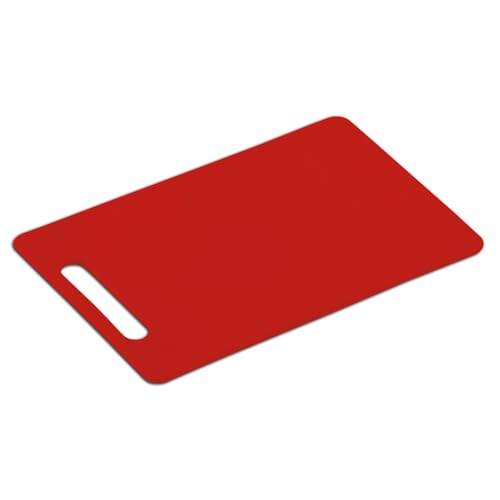 Kesper 30483 Tagliere in Plastica PE, Rosso