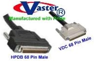 SuperEcable 20367-10_SCSI Cable, 10 Ft VHDCI, Male / HPDB68M SCSI Cable