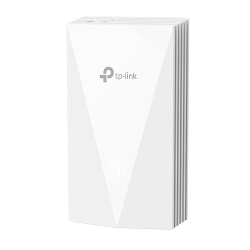Omada AX3000 Wall Plate Wi-Fi 6 Access Point, Full Gigabit Ports, PoE+, 1024 QAM, Cloud Management, Guest Network, Seamless Roaming, SDN, WPA3, Remote Access, by TP-Link, 5-Year Warranty(EAP655-Wall)