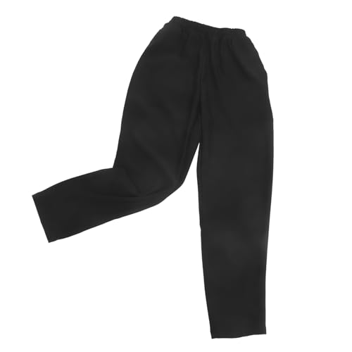 CIYODO Par Uniforme De Cantina Pantalon Cocinero Negro Dama Pantalones De Hombre Servidor Ropa De Trabajo De Chef Pantalones De Los Hombres Enfriamiento Frío Tener Puesto Carga para Black
