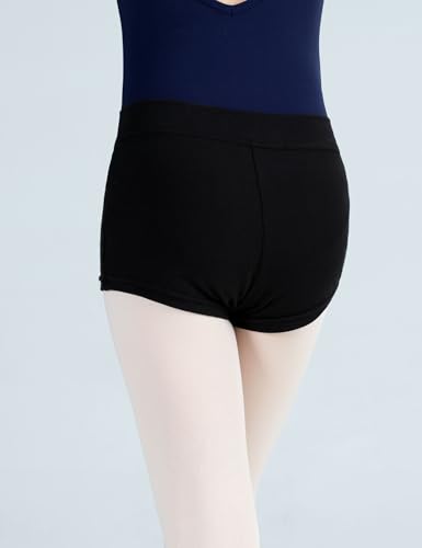 Avrigirl Short básico de time feminino de cano baixo para atletismo, ginástica, balé, dança, jazz, i