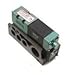 Numatics 152SA415K000040 Mark 15 Single Solenoid 2 Pos/4 Way Valve w/Manifold Block 1/4 NPTF 240 VAC Plug-in w/Light/Spring Ret/Non-Lkg OR