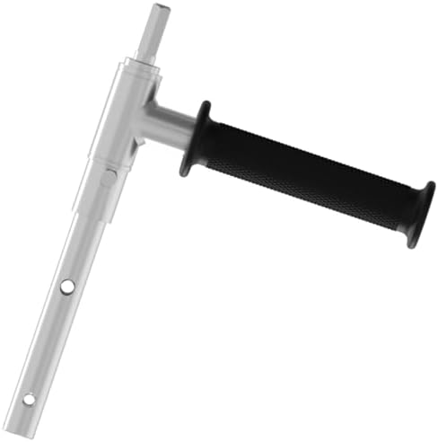 Ice Auger Drill Adapter with Handle - 18mm/0.720" Output Shaft Diameter - Steel Cordless Drill Attachment for Ice Auger Drill Conversion