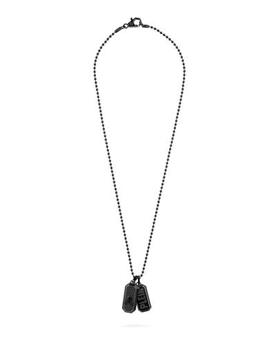 Collier homme Philipp Plein en acier de luxe, l'excellence du bijou Double Tag