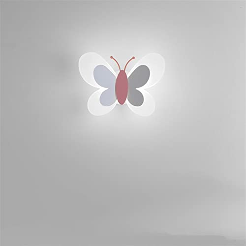 Lampe de chevet papillon trichromatique luminaire mural led moderne chambre