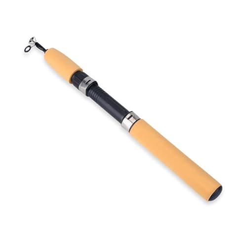 Hominas Teleskop-Angelrute Mini Pocket Pen Angelrute Tragbarer Meeresangelrute Leicht zu Tragen für Flüsse Seen und Ozeane