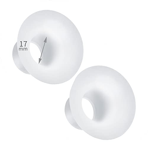 Image of Begical Flange Inserts 17mm for Medela/Spectra/Elvie/Motif Luna/Ameda MYA 24mm Breast Shields/Flange. Use with Medela to Reduce 24mm Nipple Tunnel Down to 17mm; 2pc/Each (17mm)