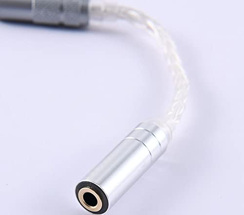 Yaowanguan 4.4mm 5 Pole Balanced Male to 3.5mm Balanced Female Adapter Cable for Sony NW-ZX300A/NW-WM1A/NW-WM1Z/TA-ZH1ES Audio Player/Amplifier,Balanced Silver-Plated Converter Connector 14cm/5.51inch - Image 5