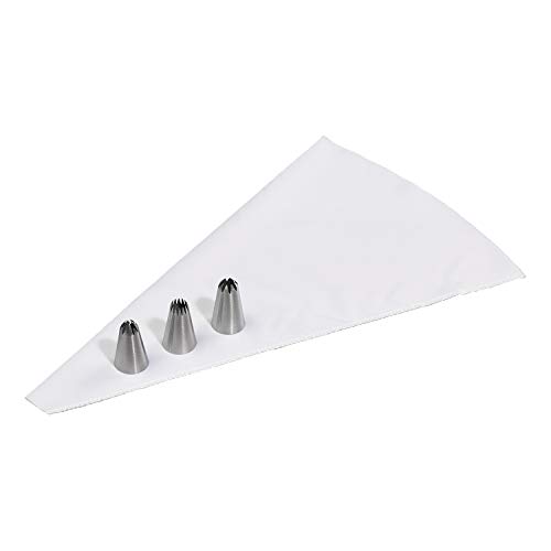 Tala Reuseable Icing Bag with 3 Stainless Steel Star Nozzles - Image 2