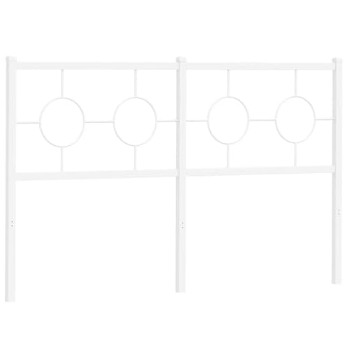VidaXL Cabecero de Repuesto de Metal Blanco