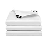 Telo Impermeabile Esterno Ai Raggi UV con Occhielli 150x220cm Bianco
