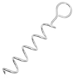 Alasum Piqueta para Perros Diseño Espiral Anclaje Resistente para Exteriores con Mango Fijación Segura para Jardín Camping y Patio para Vallas y Casas Grandes al Aire