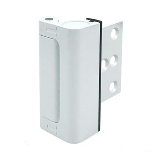 EXTRWORY Serrure de porte, serrure de renforcement de porte de sécurité, serrure de porte robuste pour la sécurité à la maison, serrure supplémentaire en aluminium avec protection antivol (blanc)