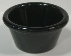1.75 Oz Black Ramekin Smooth (0399) 12/Case