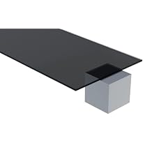 Plastic-Craft | Acrylic Sheet, Transparent Gray, 3/8" 0.375" x 12" W x 24" L