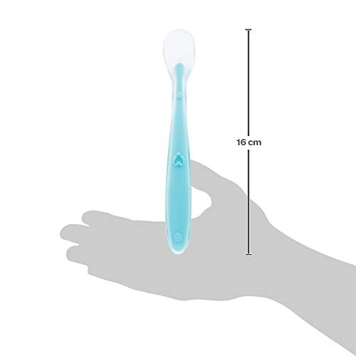 BUBA Colher Silicone Baby Azul