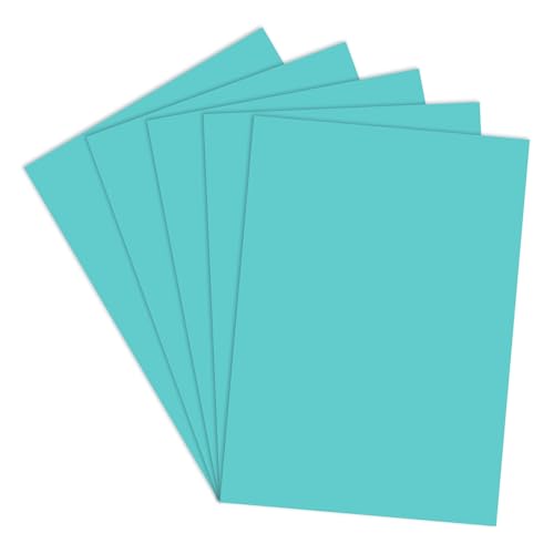 Image of Lakeer A4 Pastel Color Paper- Pastel Teal Colour, Pack of 50 Sheets | 150 GSM Thick for Arts and Crafts, Printing, DIY Projects, Etc