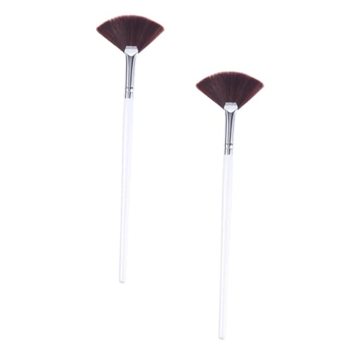 BIUDECO Facial Mud Mask Alicator Brush 2pcs Women's Mask Applicator Comfortable Handle for Cosmetics