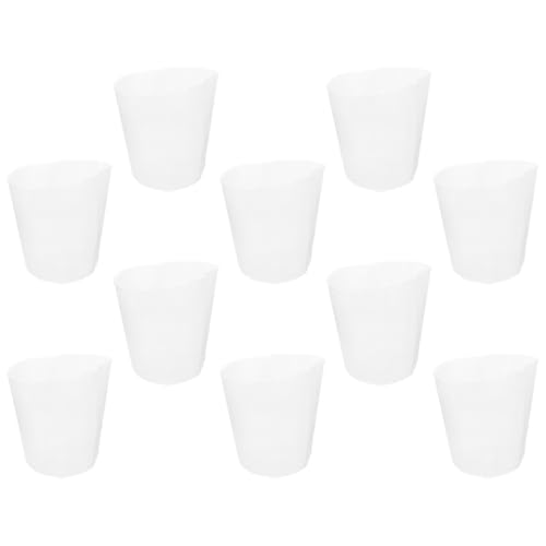 HOUDERCO Transparente Pflanztopf Einlagen aus Kunststoff 10 Stück Luftdurchlässig Rechteckig Vielseitig für Orchideen Kakteen Hängeampeln Pflanzgefäß Zubehör Wiederverwendbar