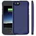 iPhone 5 /5S /SE Battery Case, Euhan 4000mAh Rechargeable Portable Power Charging Case for iPhone 5 5S SE Extended Battery Pack Charger Case Ultra Thin -Blue [ Not Compatible with iPhone 5C ]