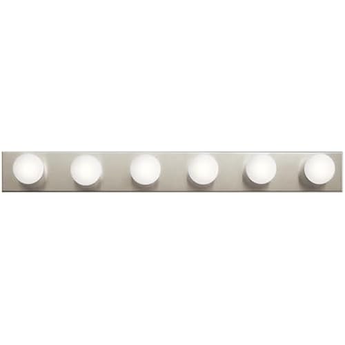 Kichler 6-Light Bathroom Vanity Light, Brushed Nickel