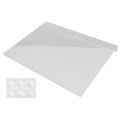 Tabla de cortar acrílica transparente antideslizante, tabla de cortar espaciosa para cocina, tabla de cortar de cocina a la abrasión con diseño antideslizante, material acrílico