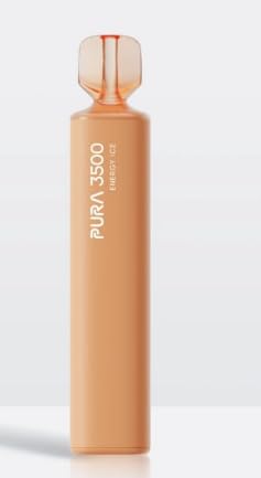 Pura 3500 Disposable Puff E-Cigarette 0mg No Nicotine vape (Energy Ice)